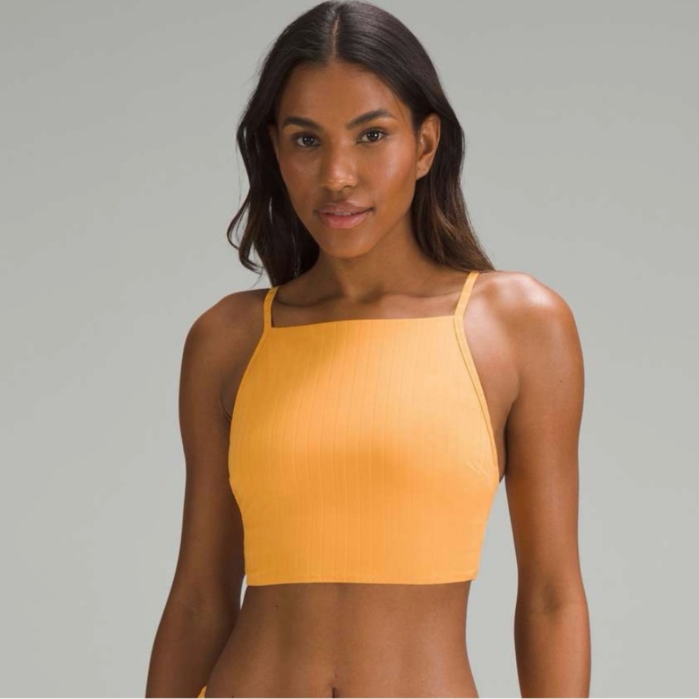 Lululemon - Ribbed High-Neck Longline Top and Ribbed High-Waisted Skimpy Bottom